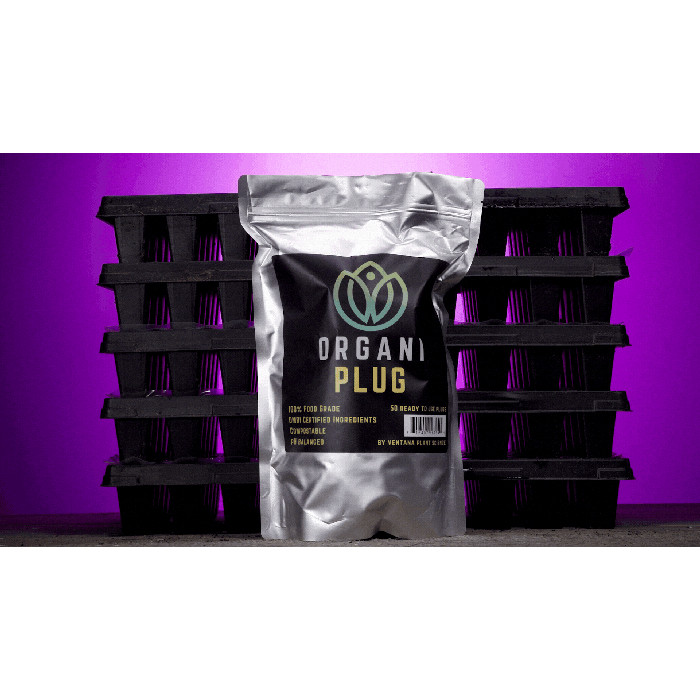 OrganiPlug Seed & Cutting Plugs - Pre-Filled 50 Tall PlugsTray