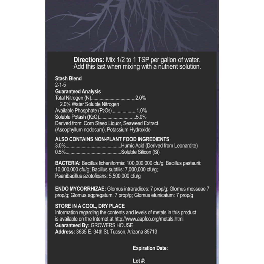 Stash Blend Premium Plant Additive directions