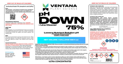 Ventana Plant Sciencce pH Down + Line Cleaner